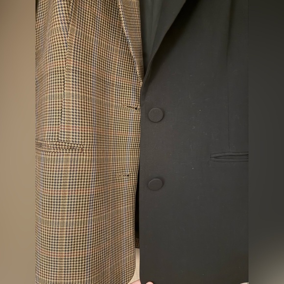 LIKE NEW Bardot Black Houndstooth Spliced Blazer Size L/8 - Picture 6 of 8